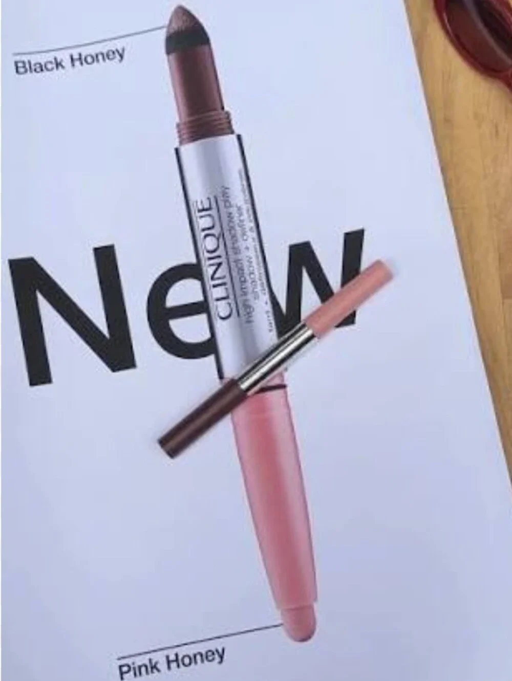 🧚‍♀️Clinique Pink & Black Honey High Impact Shadow Play Dual Eyeshadow NIB